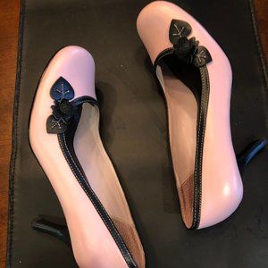 Woman Pink and Black Heels size 8.5